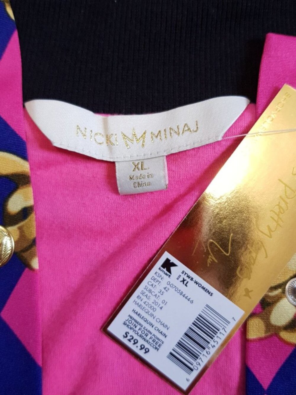 Nicki Minaj Chain Print Cardigan - Picture 4 of 5